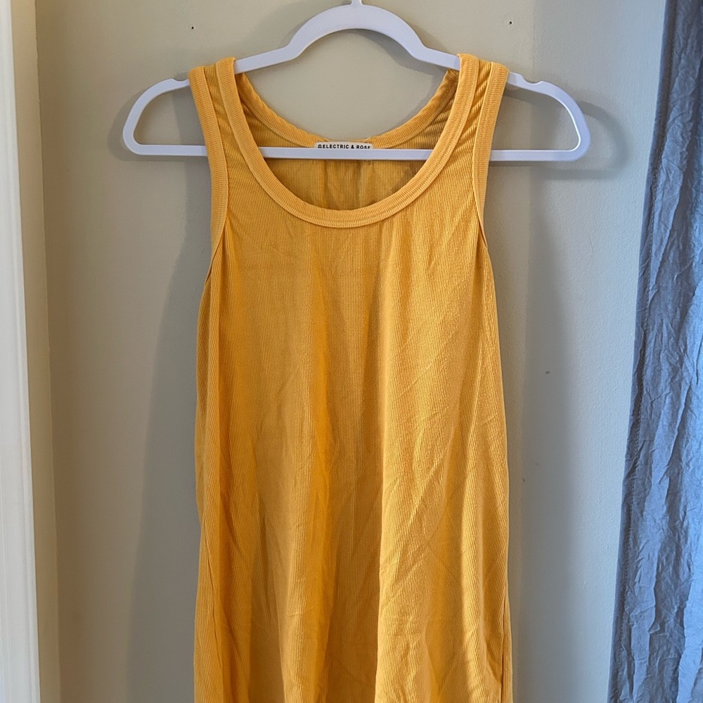 Electric & Rose Golden Yellow Tank Top
